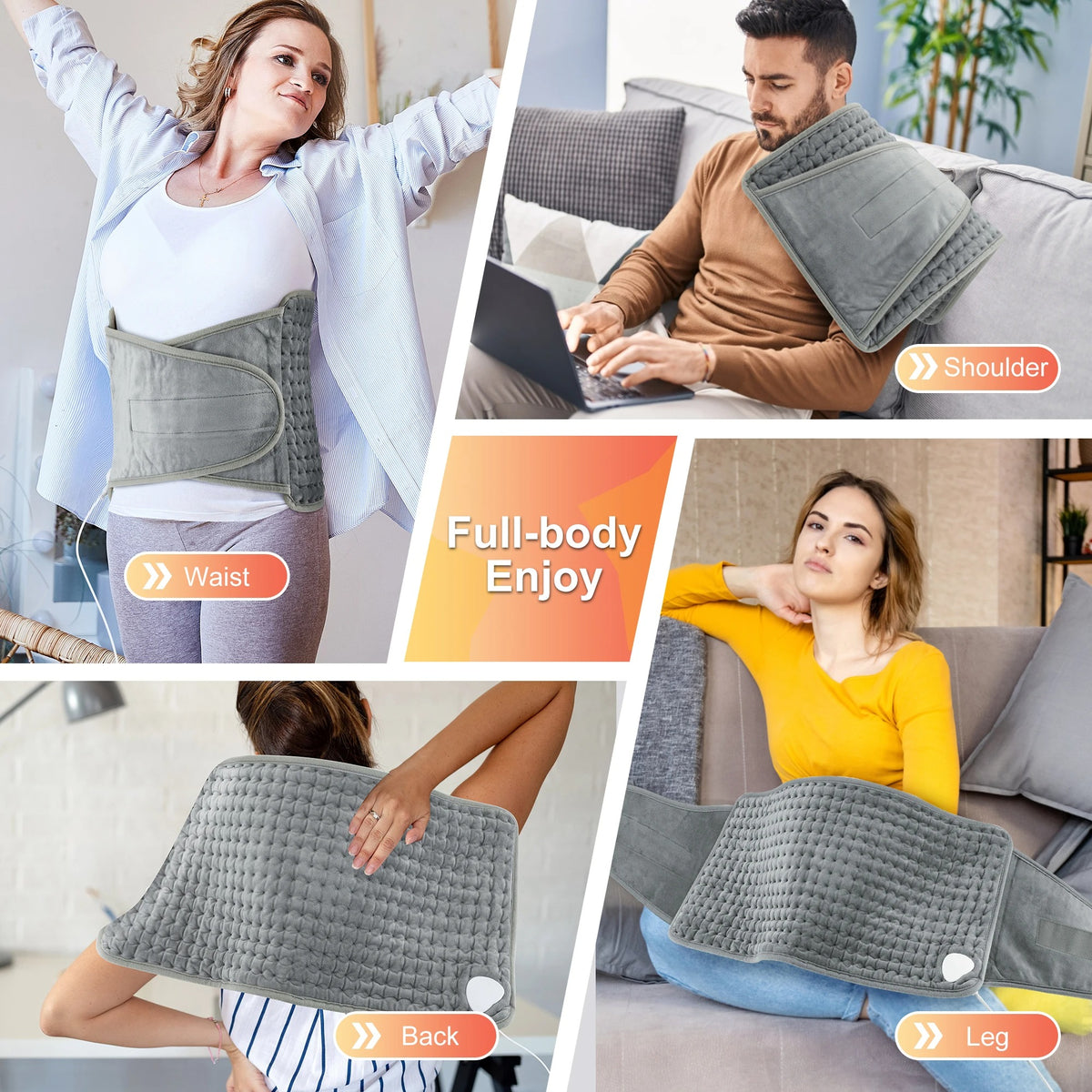 Ceinture de soutien chauffante pour le dos