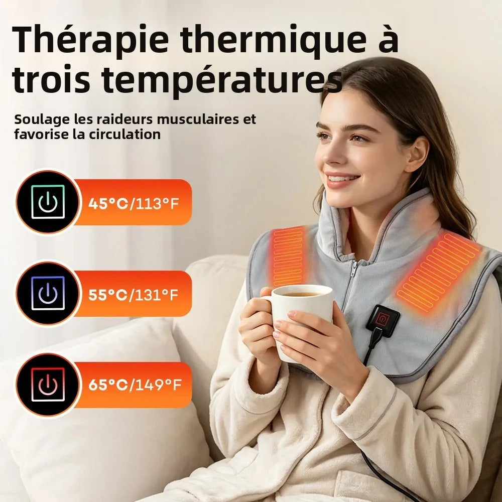 Coussinets chauffants électriques pour les épaules et le cou