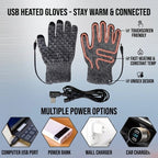 Gants chauffants électriques